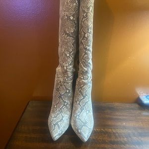 Jessica Simpson Natural Snake Print Boot